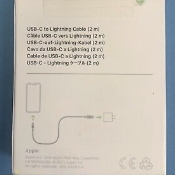 Apple USB-C to Lightning Cable (2m), new in damaged box - Picture 7 of 8